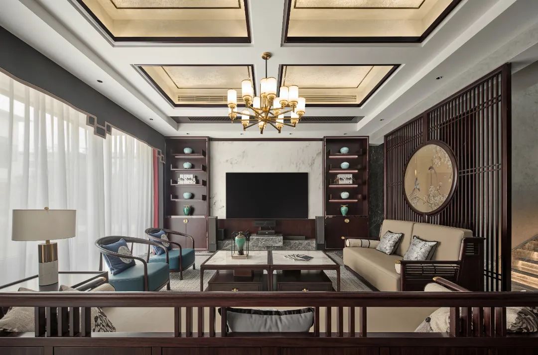 汊河别墅新潮东方 中式风格丨中国滁州丨山舍设计-9