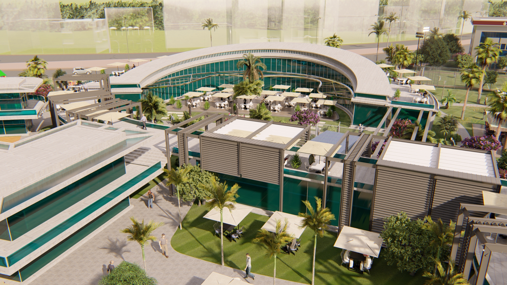 food court , shops & bank design-15