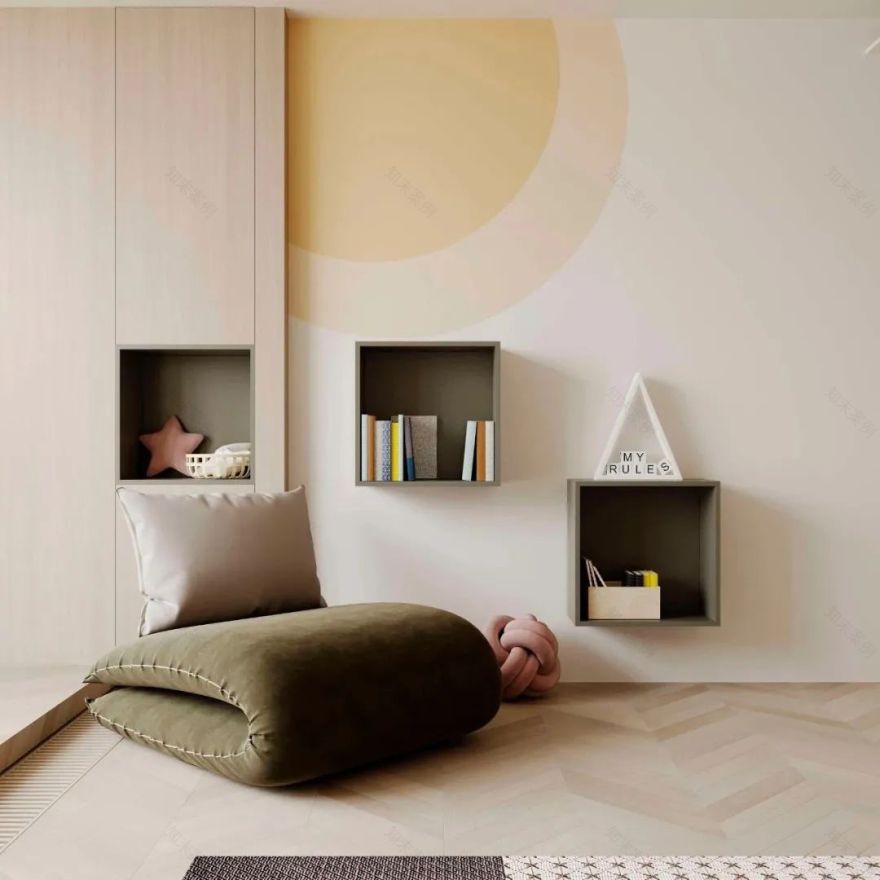 原木浅色系现代极简住宅设计-26