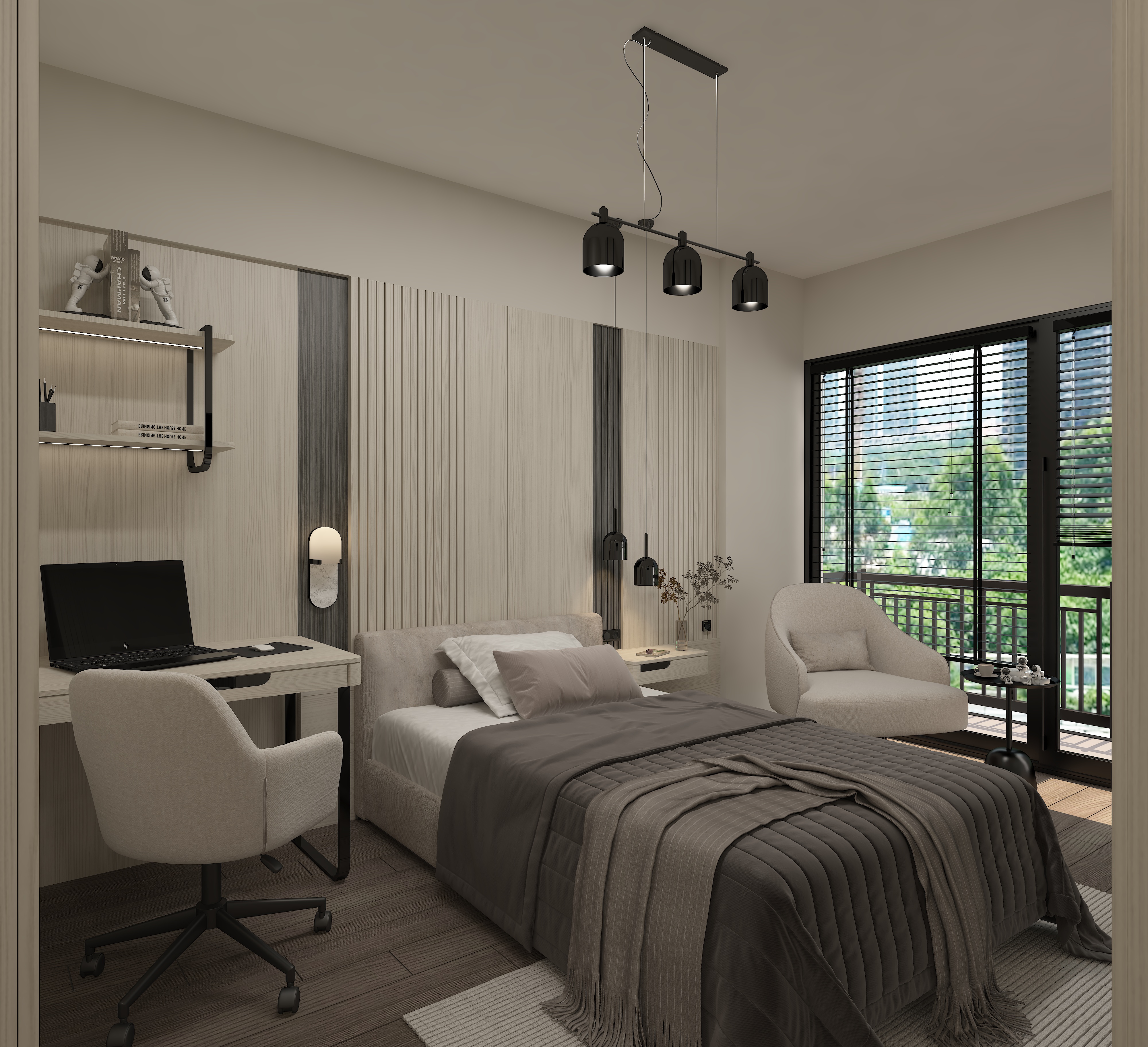 H.ŞEN STÜDYO ÖRNEK DAİRE / YAŞAM ALANI VE BANYOSU-1