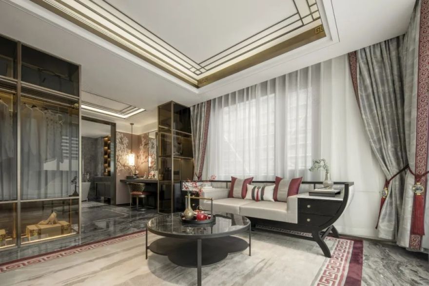 盛唐诗意,现代中式住宅设计丨中国宁波丨一然设计(上海,北京,深圳,沈阳)-76