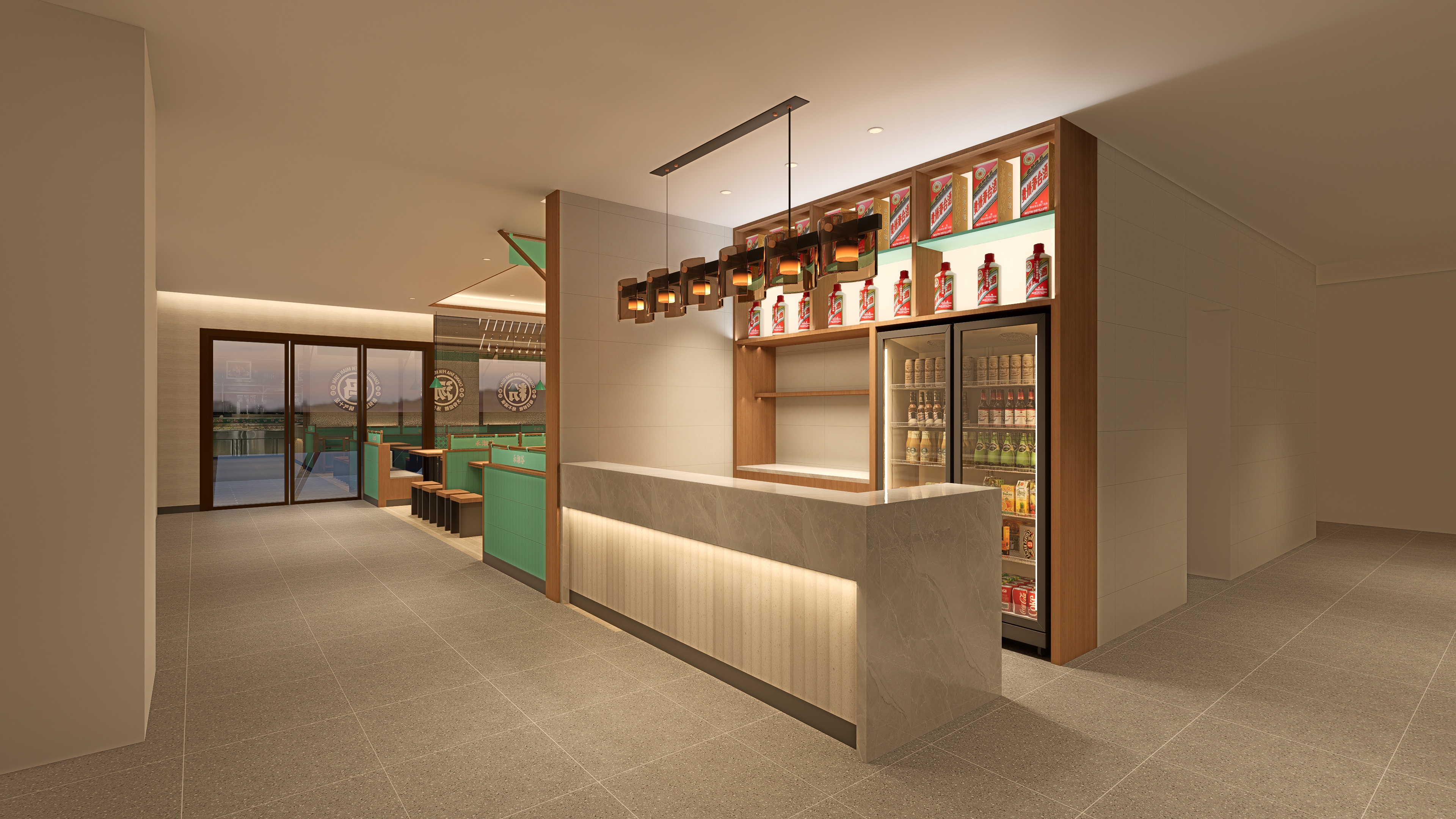 【禾湘谷·长沙粉面馆】空间概念效果图-0