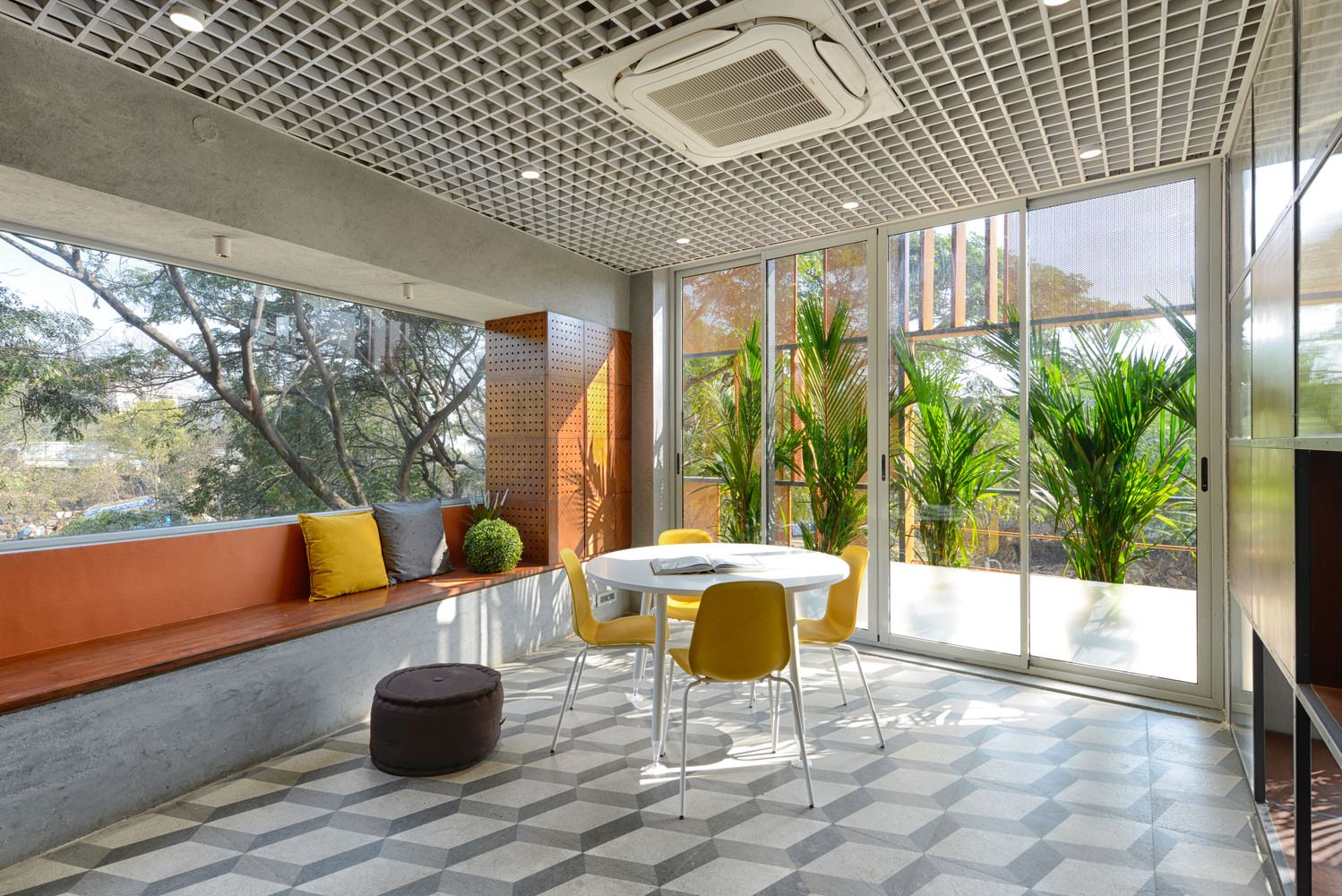 This Office in Hyderabad Repurposed an Existing On-site Concrete Structure | Spacefiction Studio-3