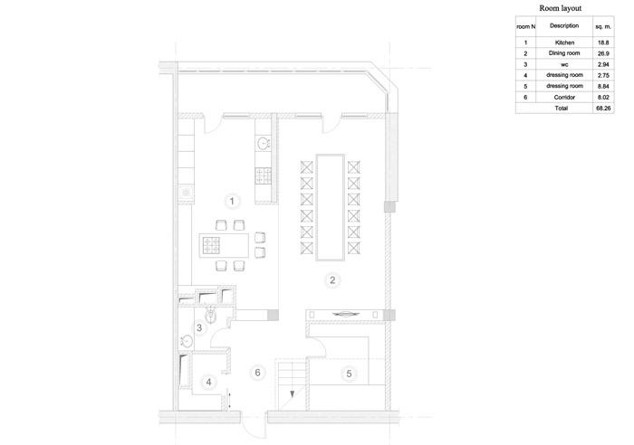 俄罗斯 18 层顶层公寓，多层次空间与自然金属元素的创新结合-42