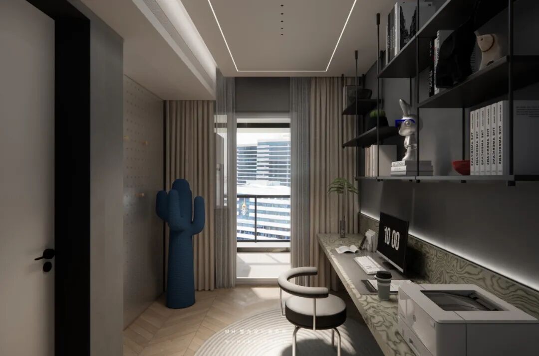 【首发】MH设计新作：素净•情感▏极简表达美学空间-31