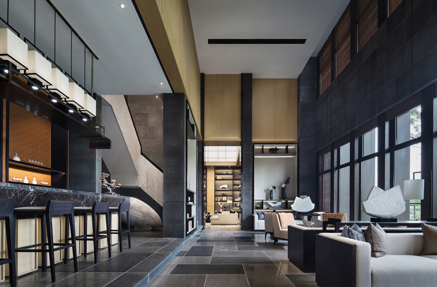 徐州万科翡翠天御售楼处 | 幽微蕴藉,空灵清远-12