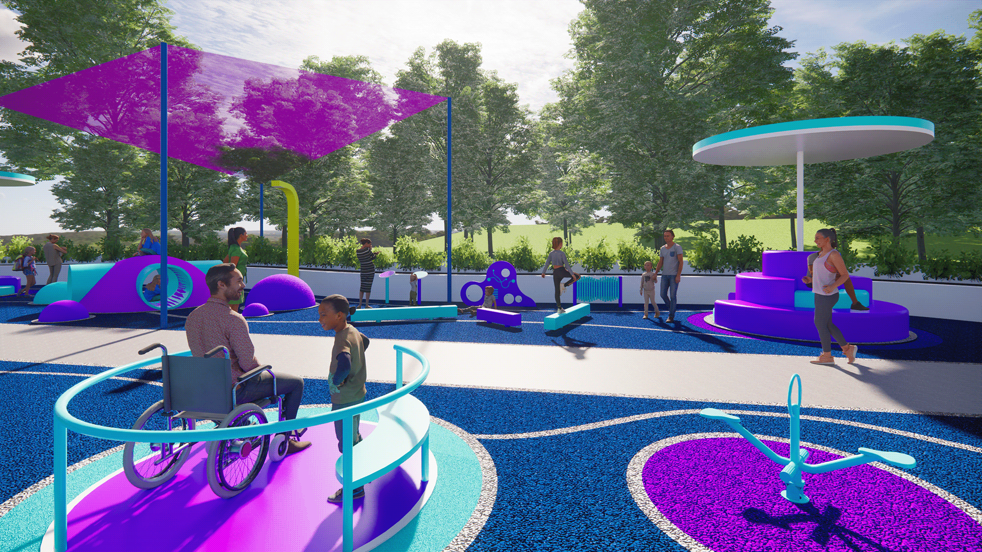 Waller Park（沃勒公园）包容性游乐空间-22