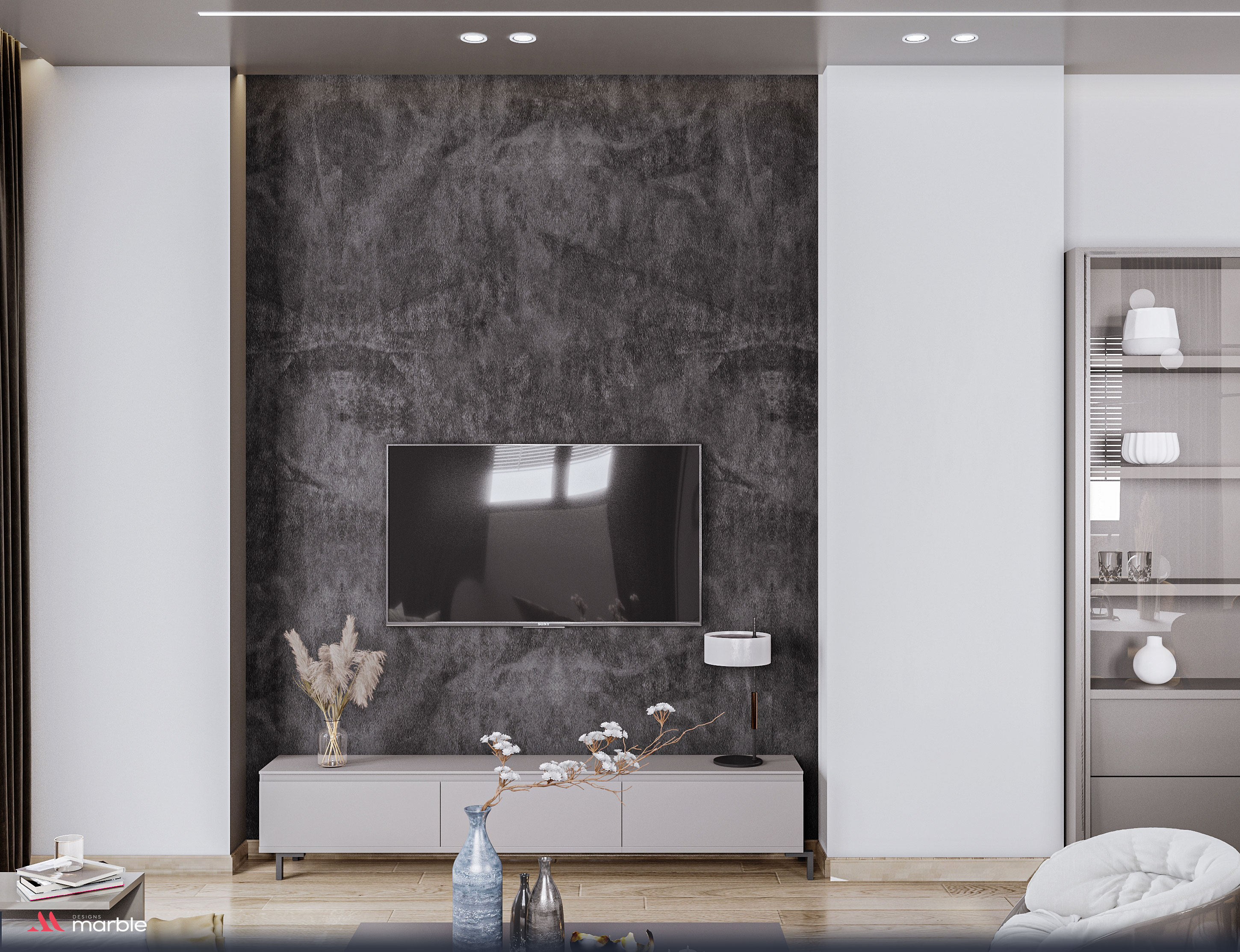 现代 living 与开放式厨房设计丨埃及开罗-5