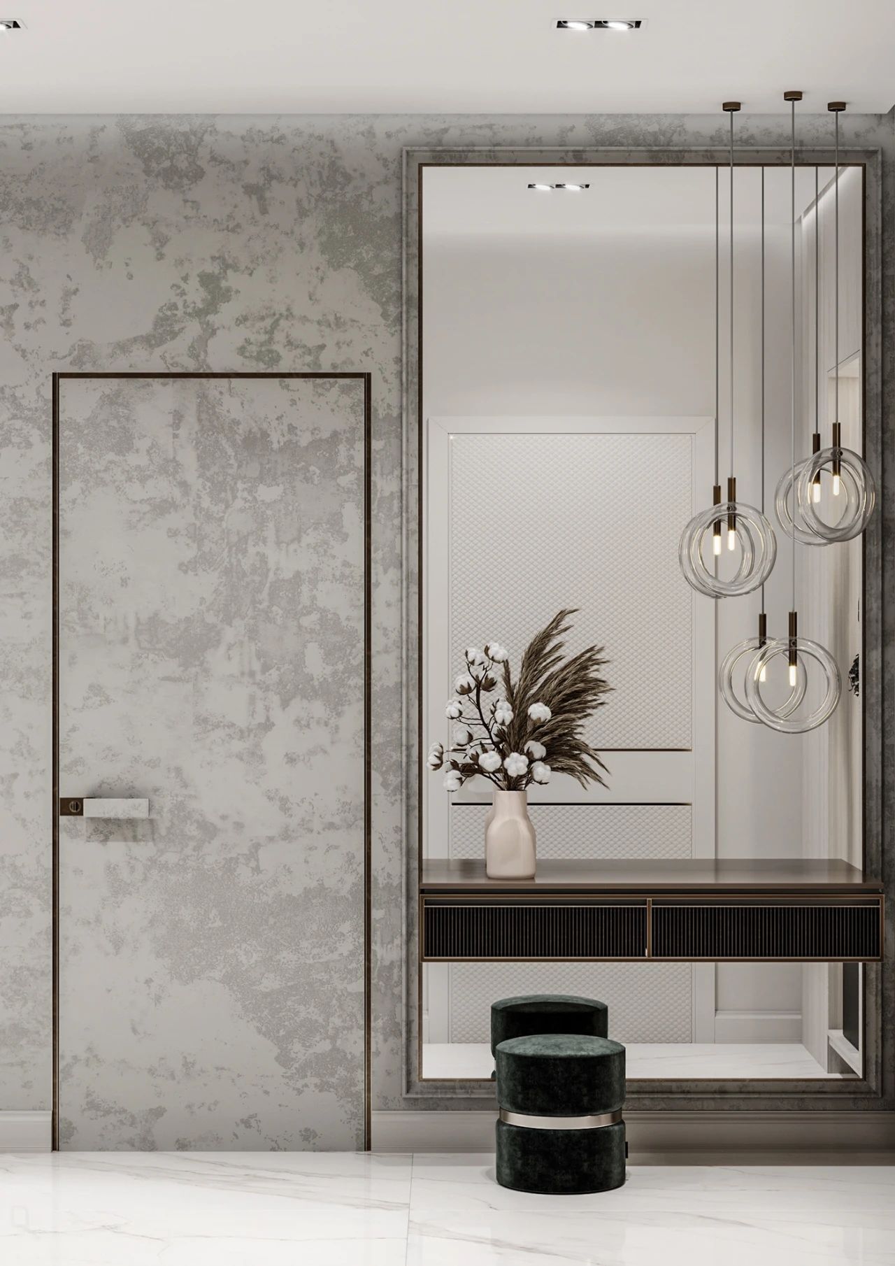 现代简约玄关设计-41