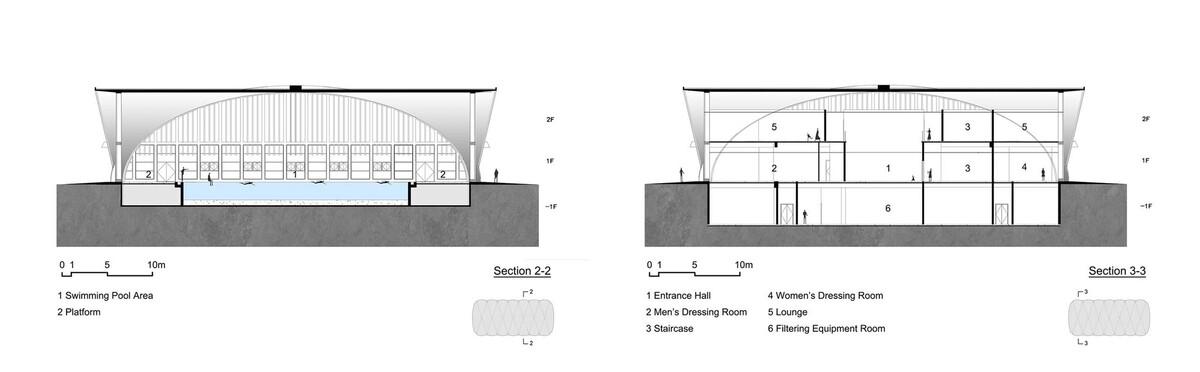 东南大学游泳馆丨中国南京丨周琦工作室-62