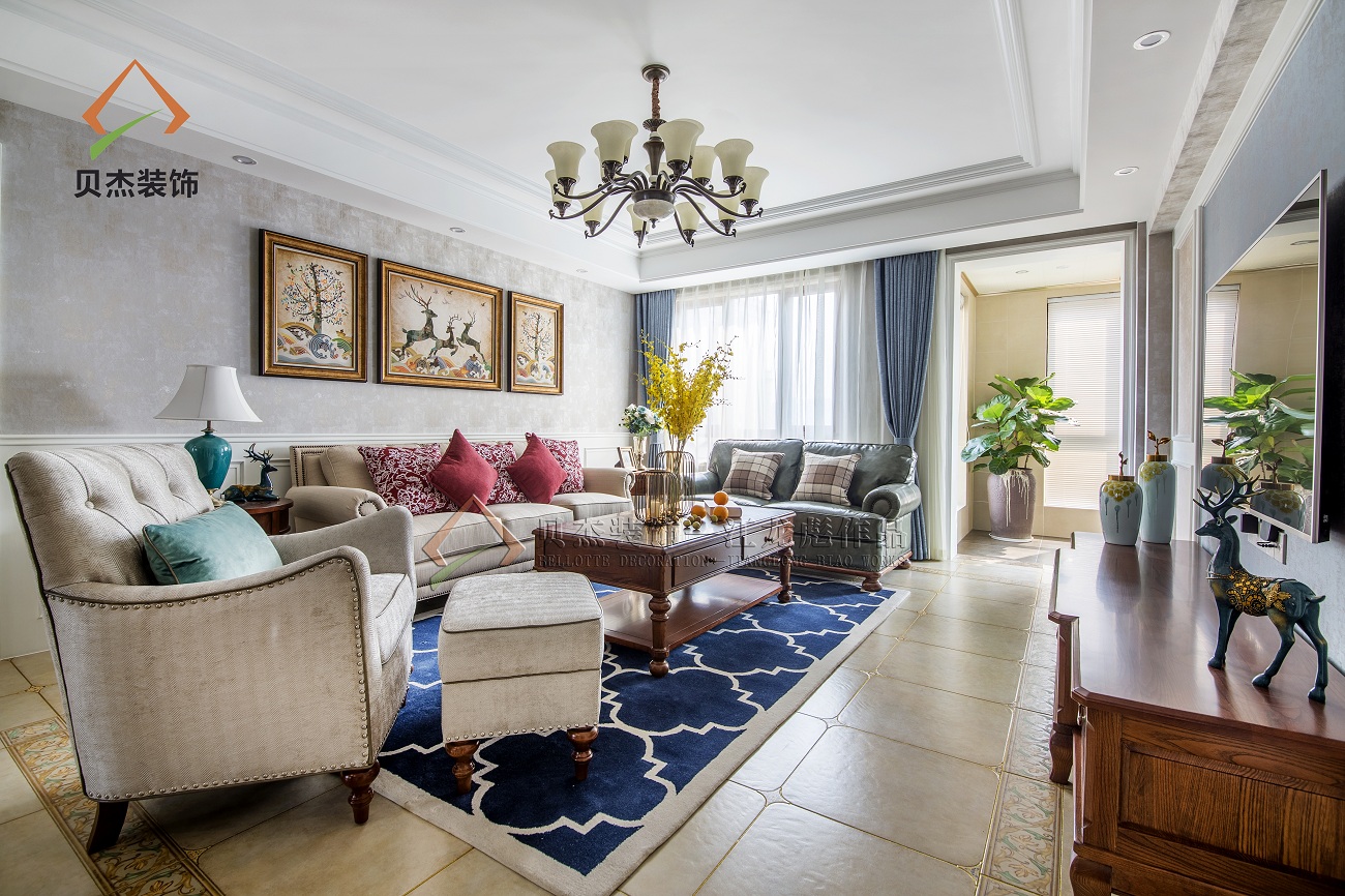 【贝杰装饰】— 天伦名苑丶美式风格《梦·绽放》-13