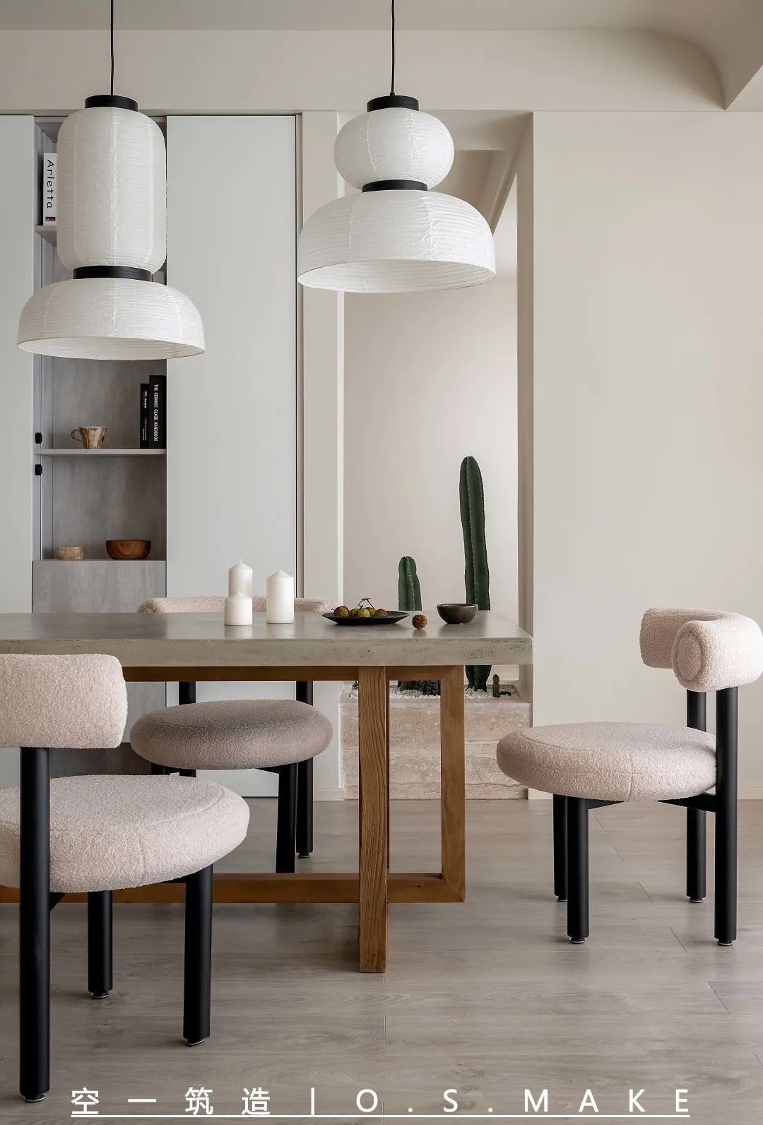 轻侘寂美学 · 重庆公园大道140平米三室一厅设计案例丨中国重庆丨空一筑造-73