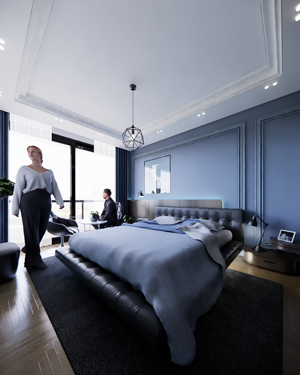 主卧室设计丨阿尔及利亚丨SAHLI FATEN-9