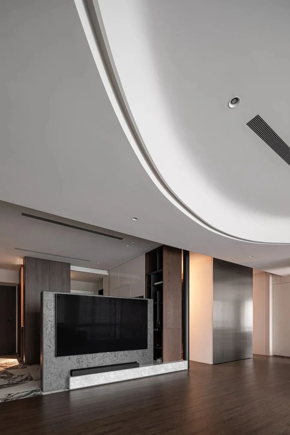 胡桃木+高级灰，纯粹而艺术的现代空间-25