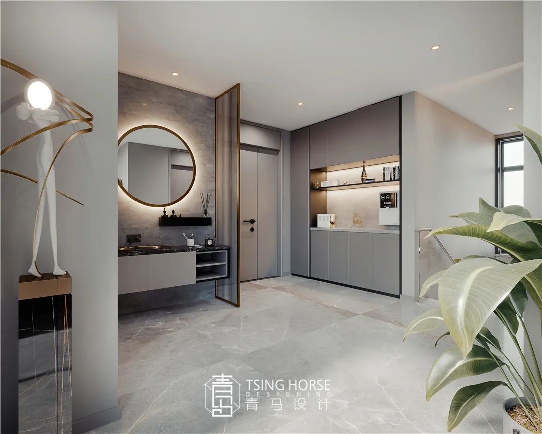 蓝光公园华府顶复丨青马别墅设计-61