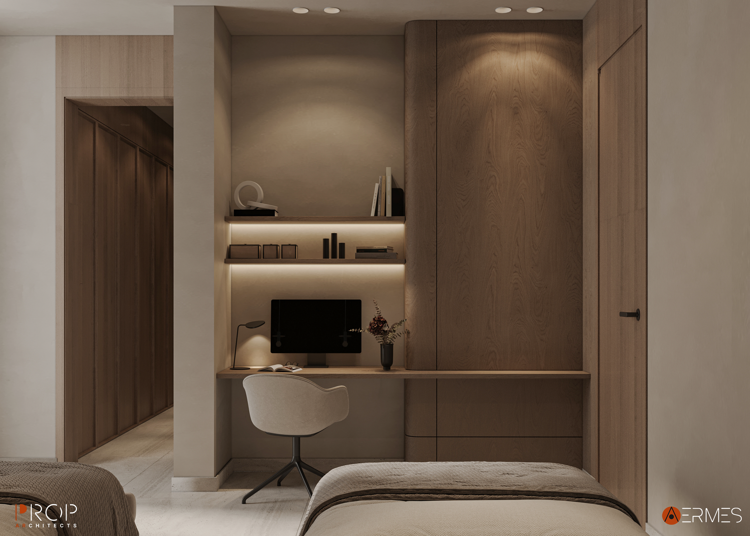 别墅室内装饰；别墅内部空间（结合常见语境，这里VILLA INTERIOR更可能指别墅的室内情况，比如室内装修、室内设计等方面，别墅室内装饰较符合常见表意，但别墅内部空间也可表达一定含义，若有具体场景信息可进一步精准翻译） 丨沙特阿拉伯吉赞丨PROP & AERMES ARCHITECTS-16