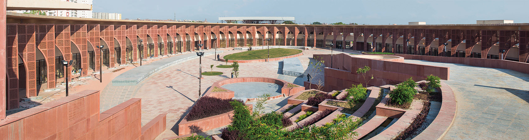印度红拱螺旋城市市集-Avadh Shilpgram / Archohm Consults-22