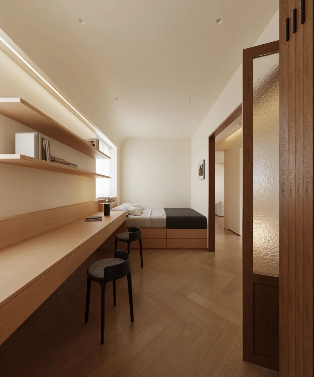 110 平方原木奶油风家丨中国广州丨壹贰壹捌设计事务所-44