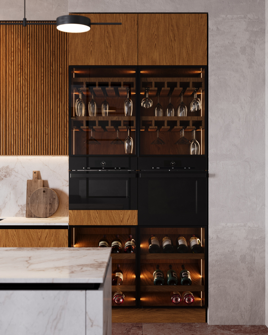 现代厨房室内可视化项目-6