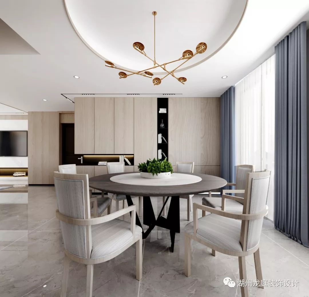 天际新中式--内敛禅意大家庭空间设计-32