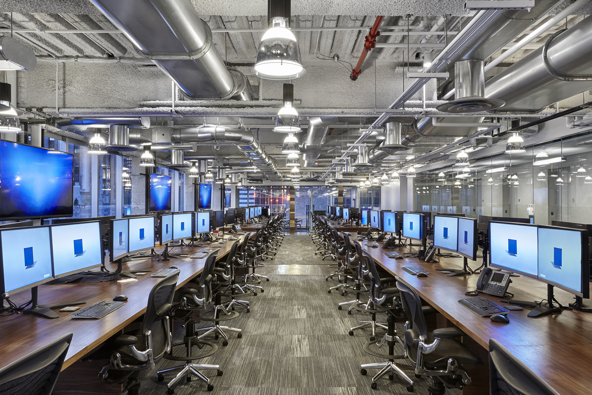 曼哈顿资产管理公司的自然科技办公空间丨美国曼哈顿丨MKDA-18