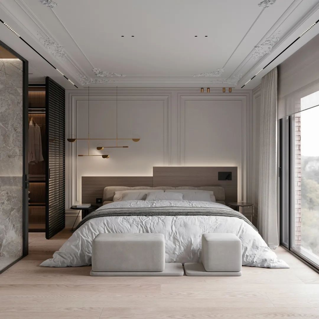 巴塞罗那现代轻法式住宅丨西班牙巴塞罗那丨Alex Tolkachev-24