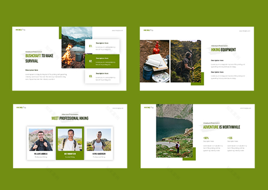 徒步旅行展示模板-6