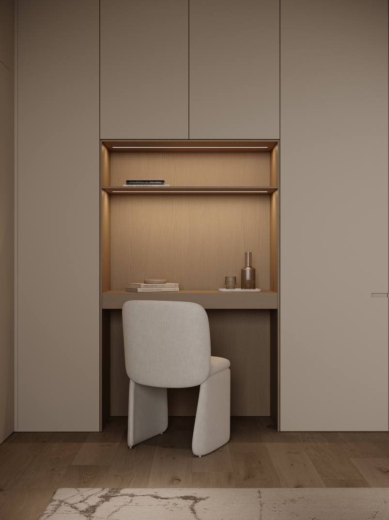 86㎡ 极简原木 温馨住宅-12