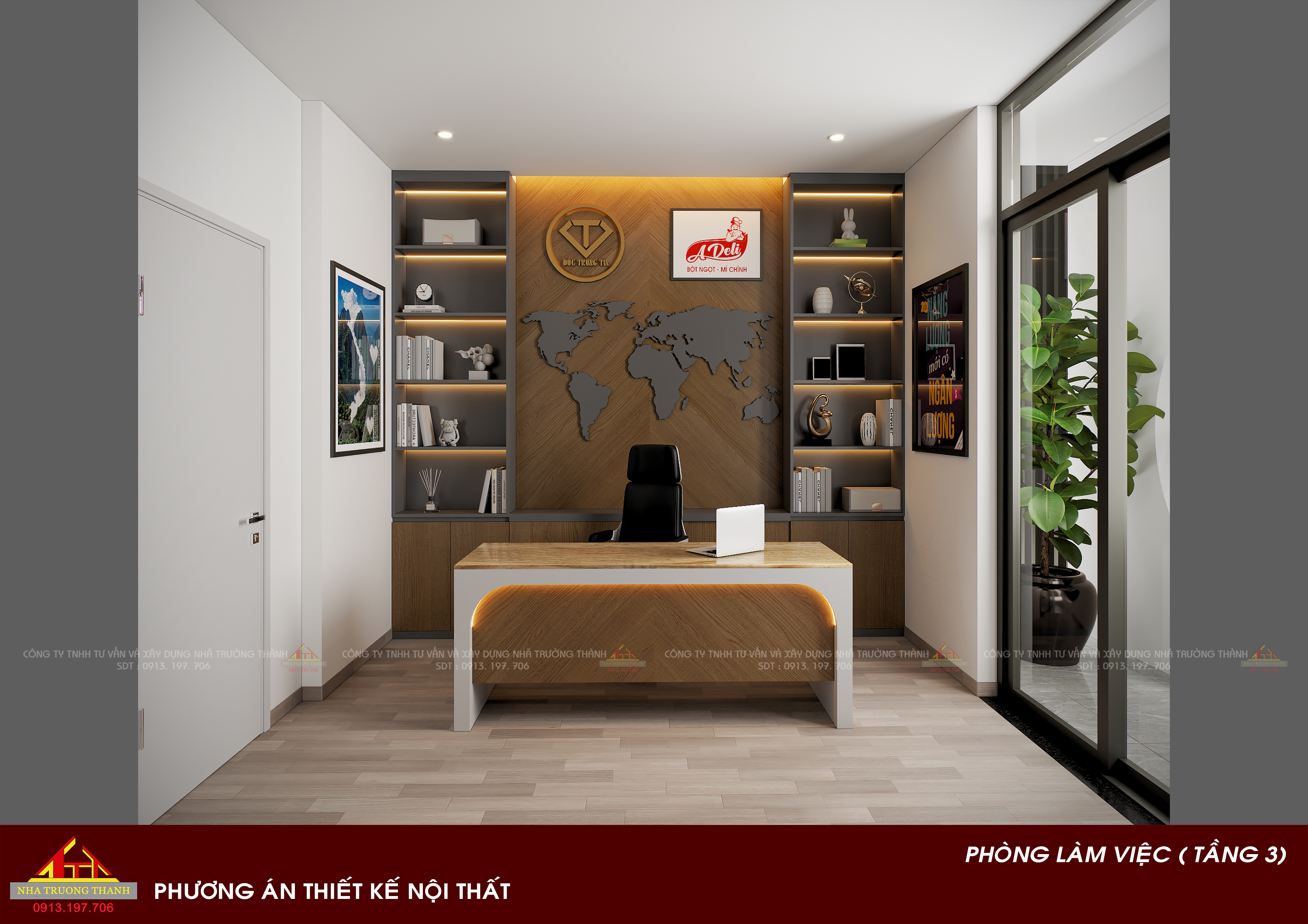 Thiết kế kiến trúc, nội thất nhà phố 2 mặt tiền-20