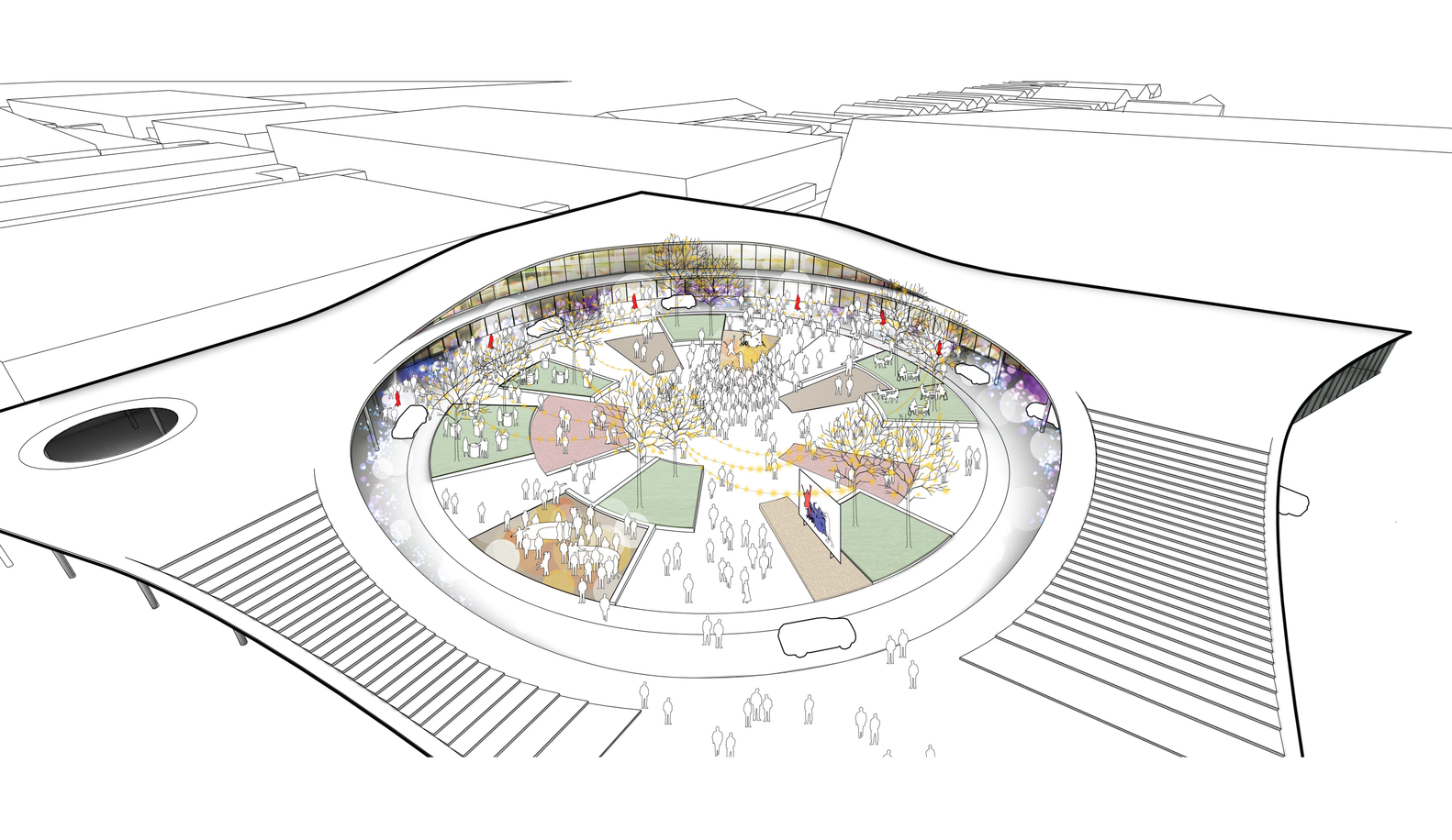 丹麦最大展览中心设计亮相,绿色景观与活动广场相映成趣-51