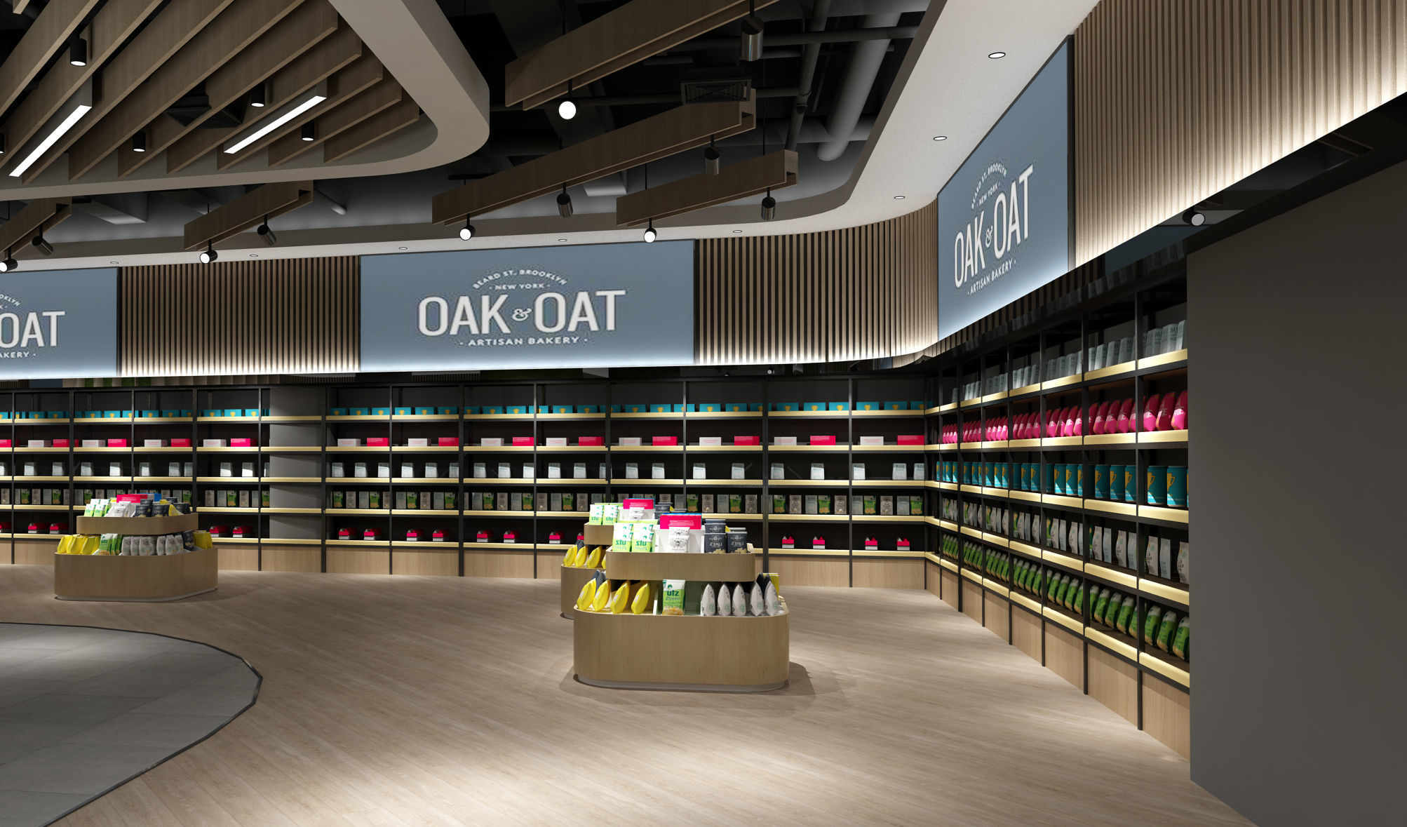 Supermarket interior design of in shanghai 3D model-5