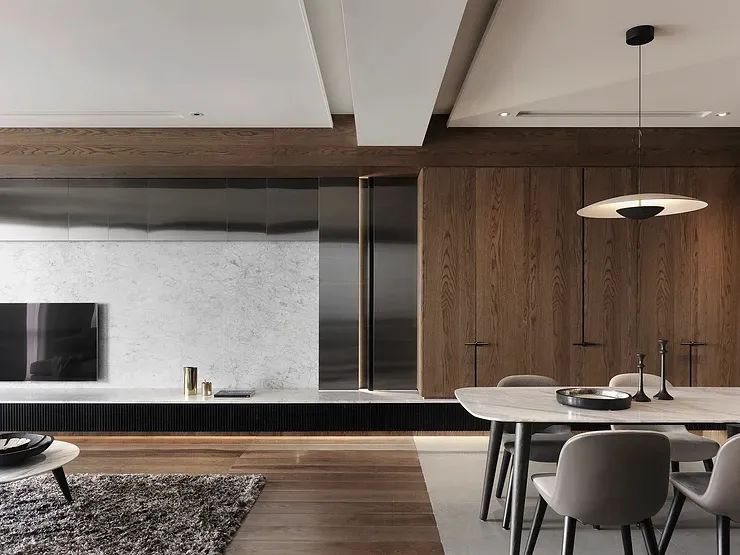 胡桃木+高级灰，纯粹而艺术的现代空间-39