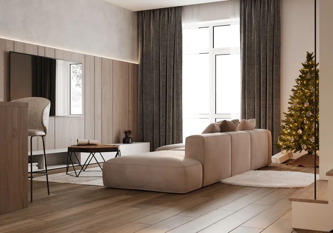 85㎡现代轻奢三居室设计丨Alexander Bocharov-51