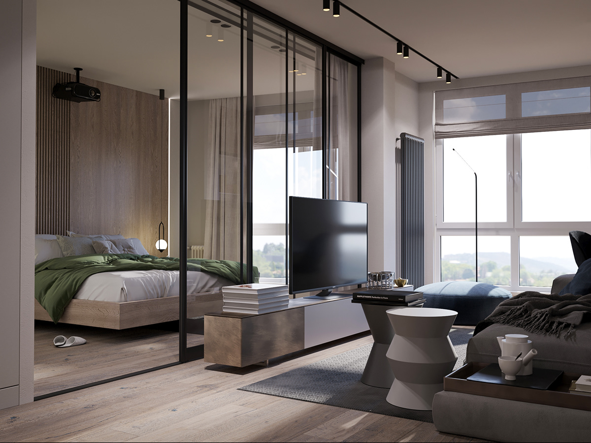 开放式 小户型一居设计-14