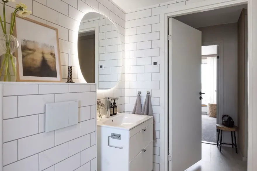 曲线美学 | 瑞典木质条纹墙的装饰魅力-23