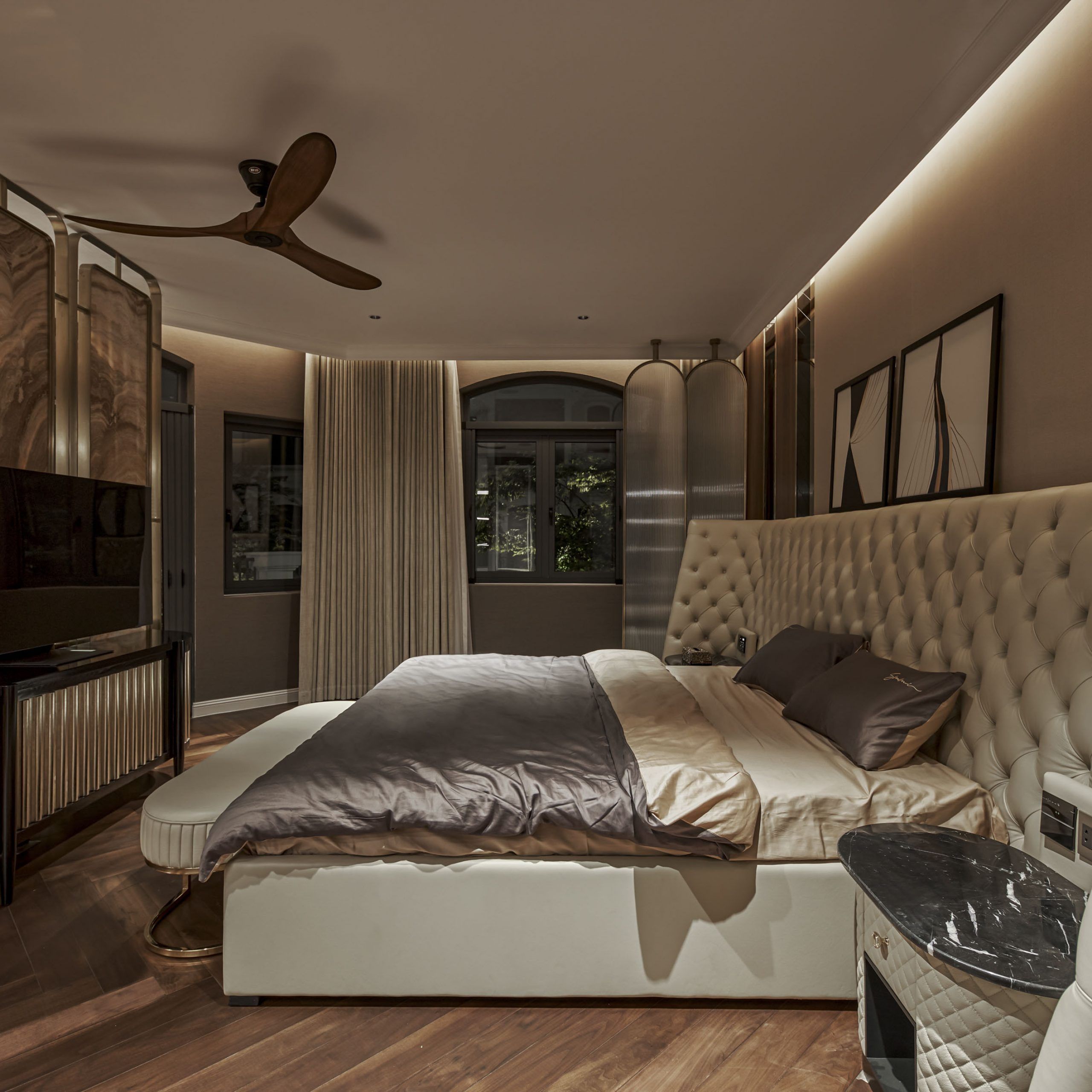 亚洲风格三层别墅设计,打造家庭温馨空间-139