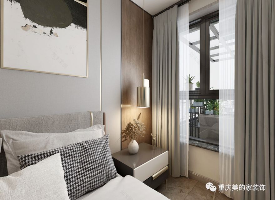 200㎡五口之家,现代简约轻奢生活-95