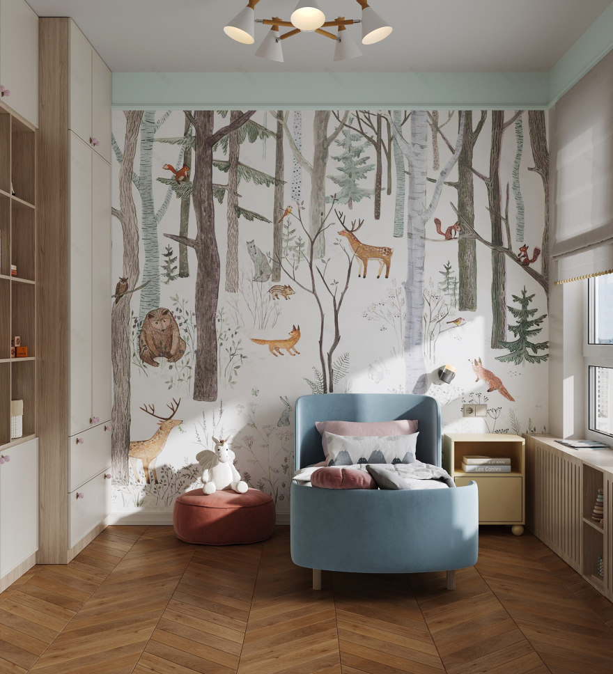 带南方风格的公寓设计丨俄罗斯莫斯科-34