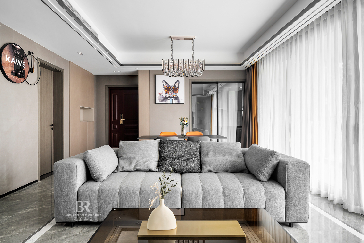 融景城馨园现代轻奢风设计丨兄弟装饰（兄弟装饰全案设计）-13