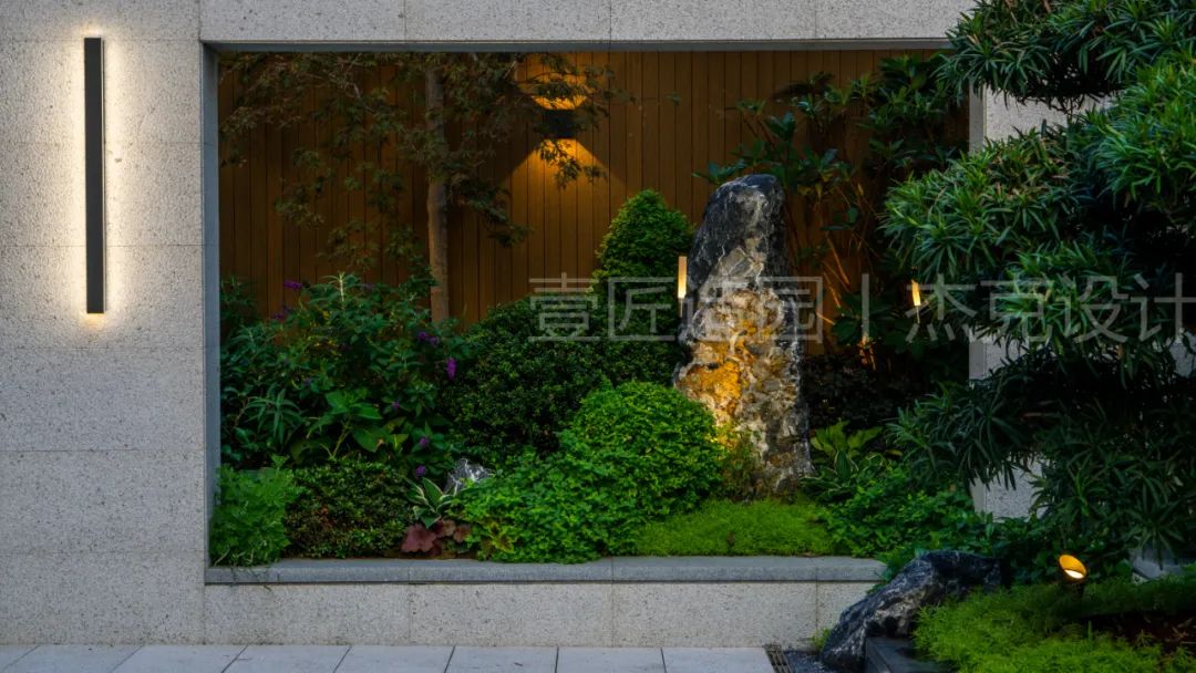 一庭一院一世界 · 正弘瓴的极简庭院设计丨【壹匠造园】-25
