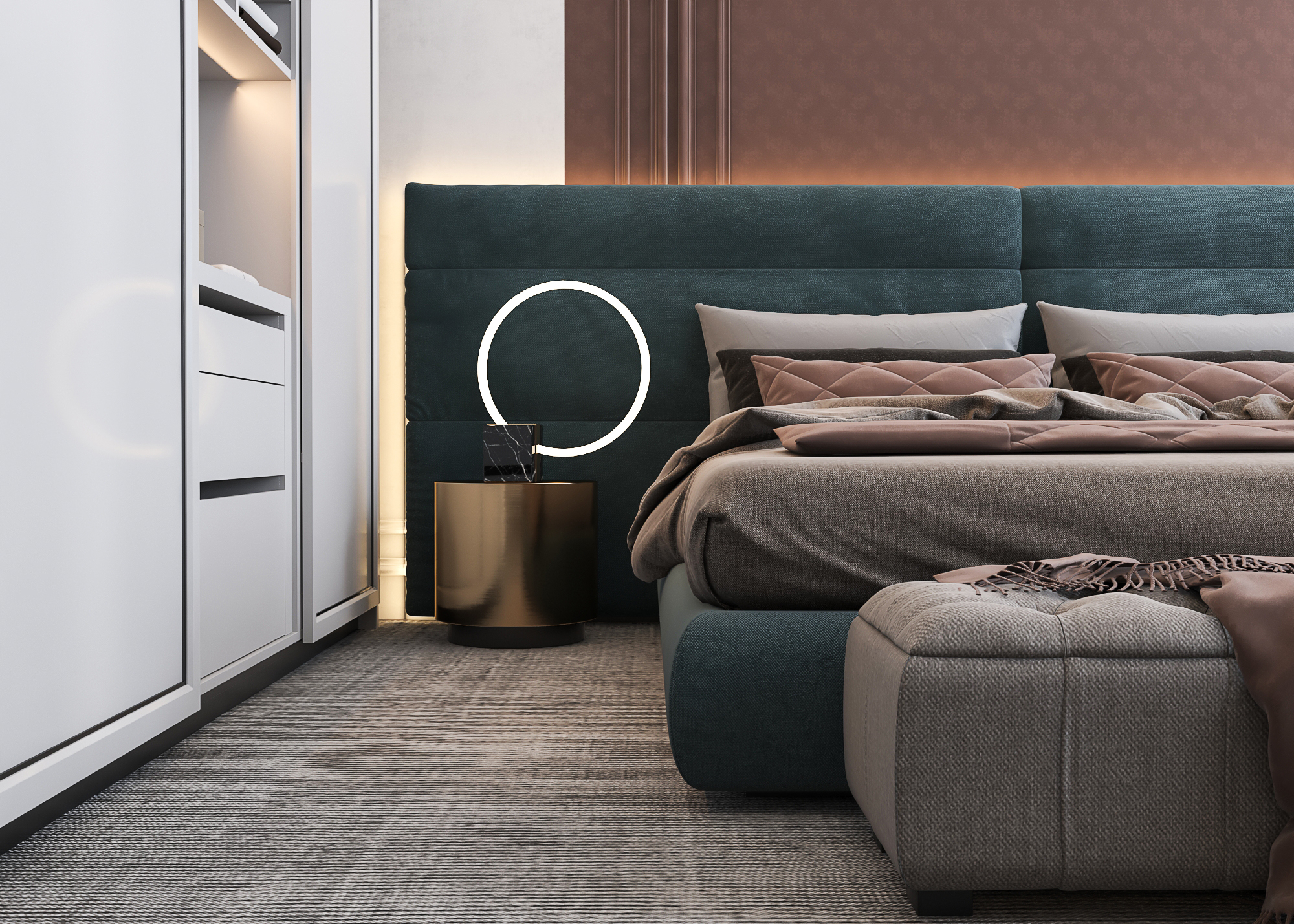 Classic modern bedroom design in modern Kuwait-3