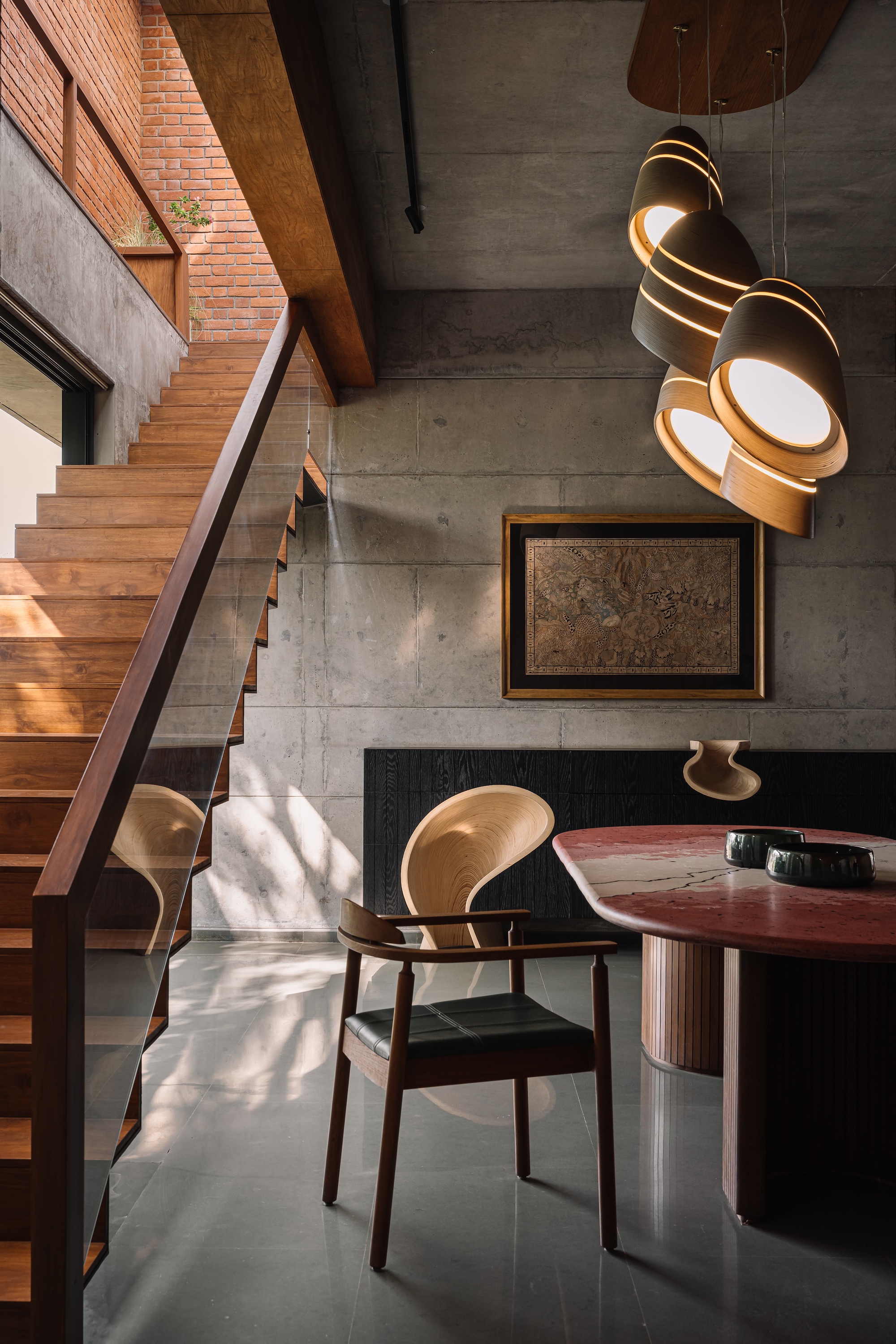 百叶窗屋；百叶窗住宅（具体可根据实际语境确定更准确的译法，此处Louvered常见意思为有百叶窗的，House为房屋、住宅等意思） 丨印度丨andblack design studio-43