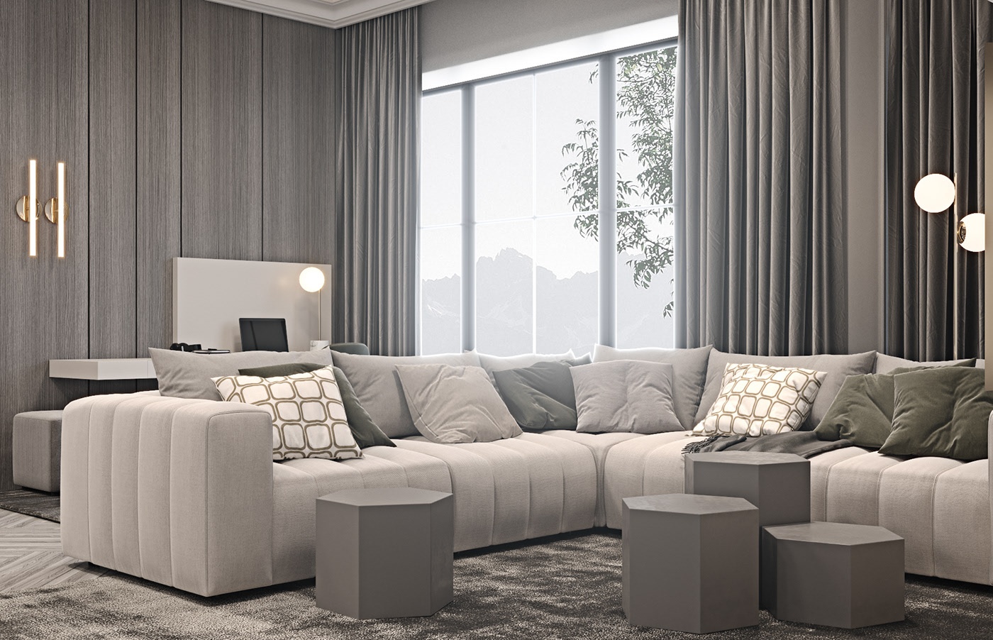 浅色系别墅设计-26