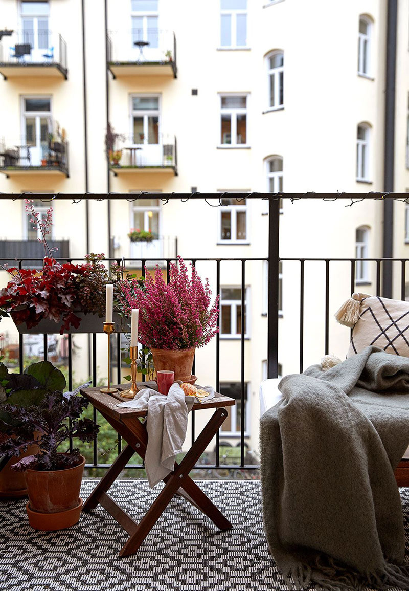 斯德哥尔摩黑白公寓，绿植细节打造舒适空间-23