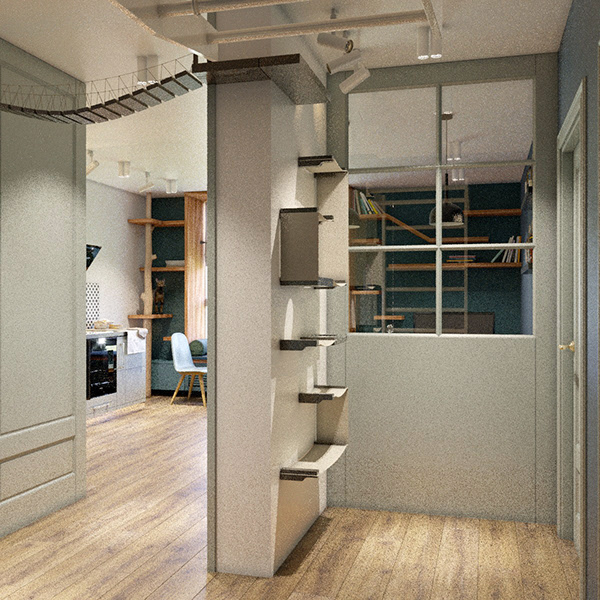 Apartment Interior for cat lovers-16
