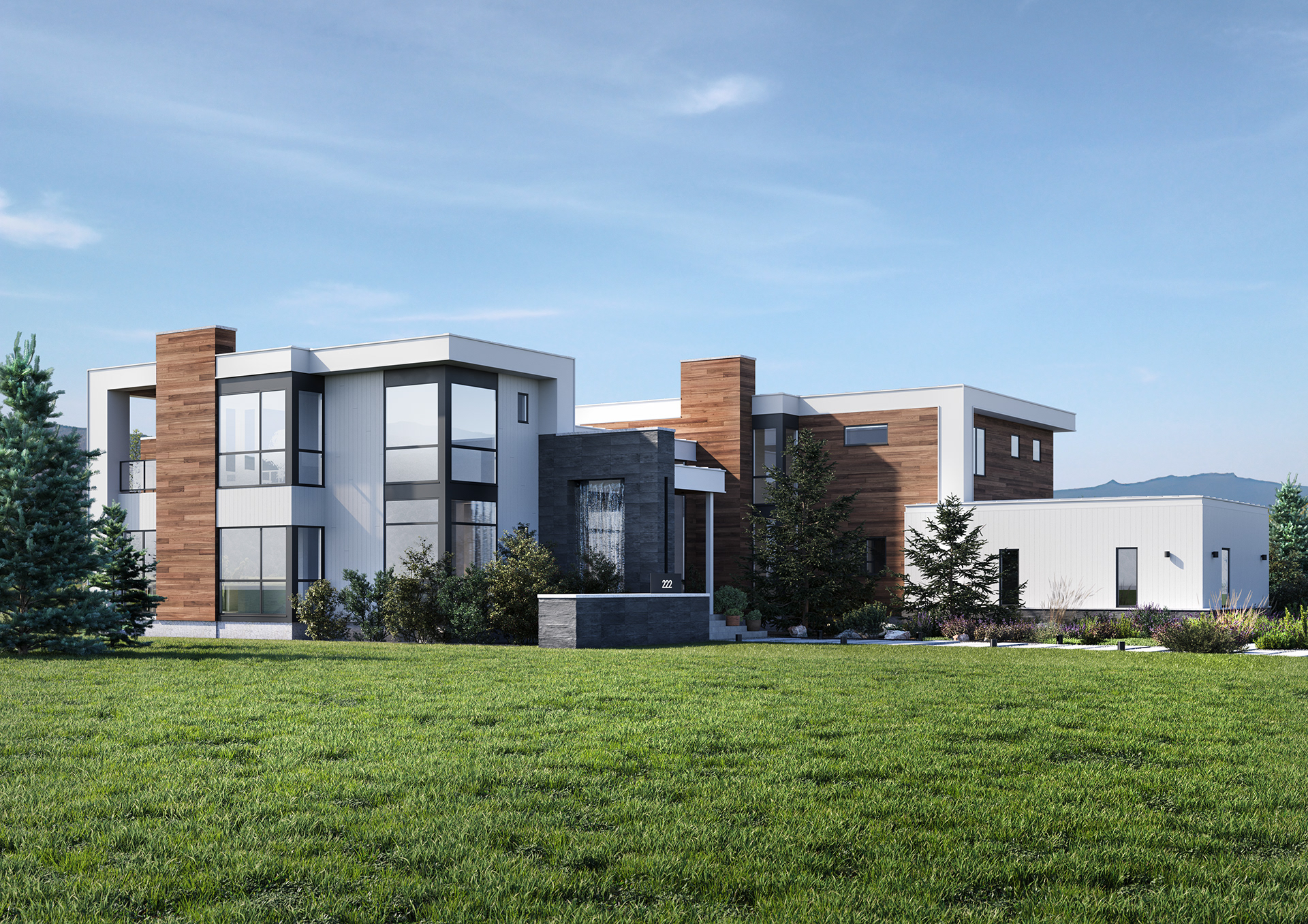 Contemporary House with Garage & Patio-3