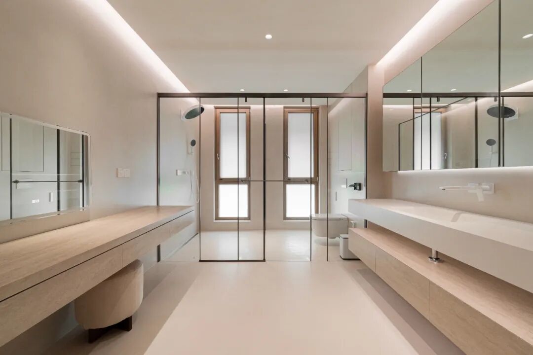 BENSONDESIGN原创设计丨400㎡被自然环绕的极简别墅-75