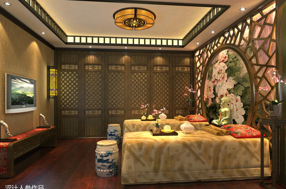 新中式足浴休闲会所设计，古韵与现代的完美融合-5