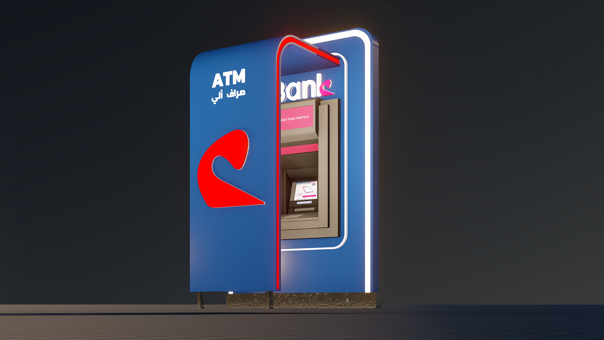 EBank| Facade, Signage, ATM Design-11