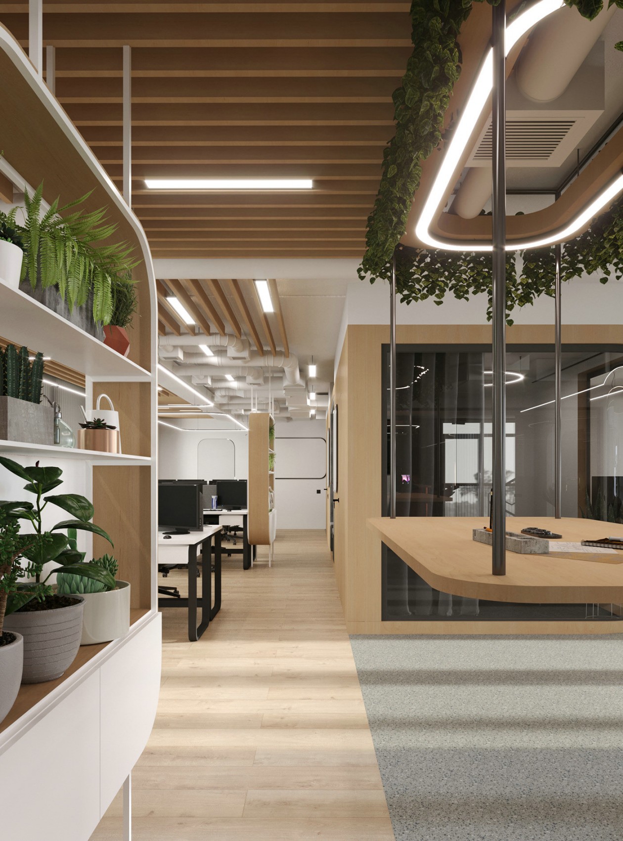 735㎡简约风办公空间设计-6